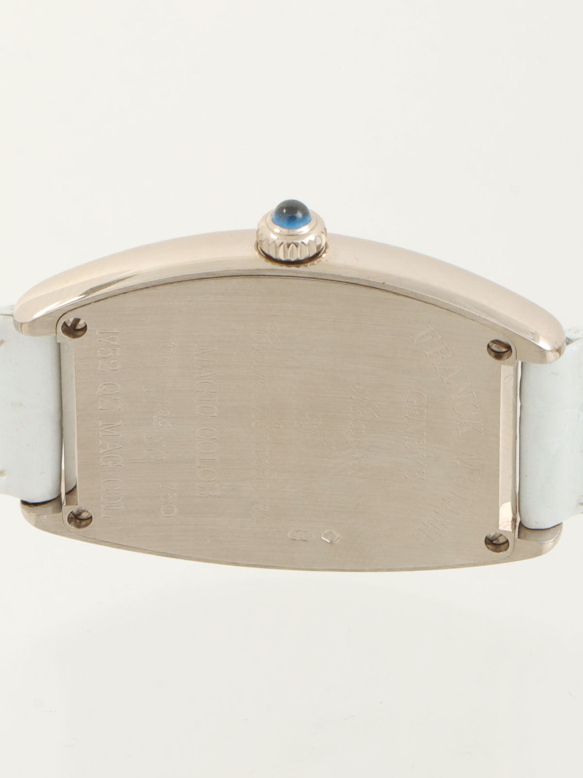 18K Tonneau Curvex 银/白色