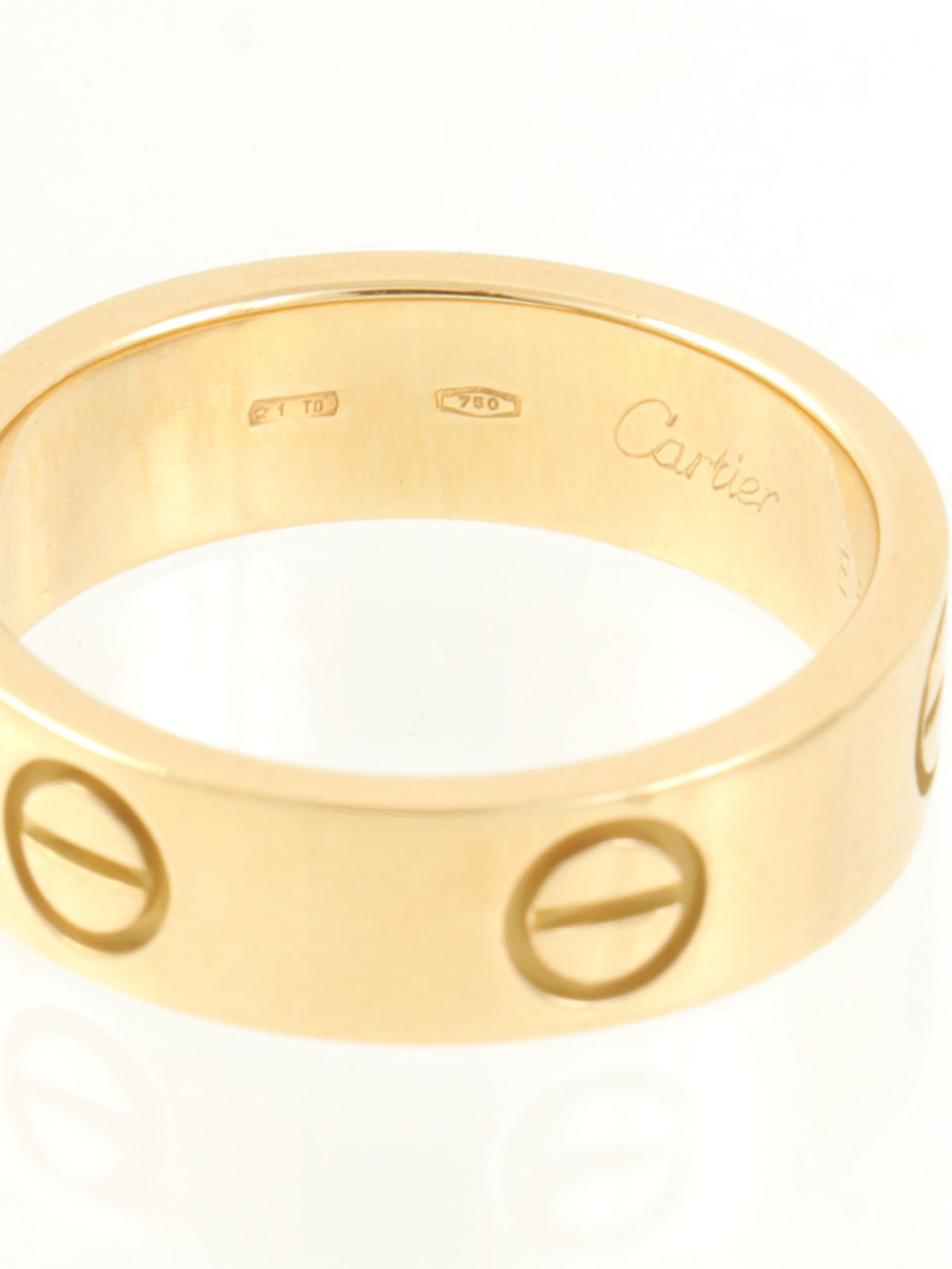 18K Yellow Gold Love Ring
