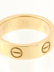 18K Yellow Gold Love Ring