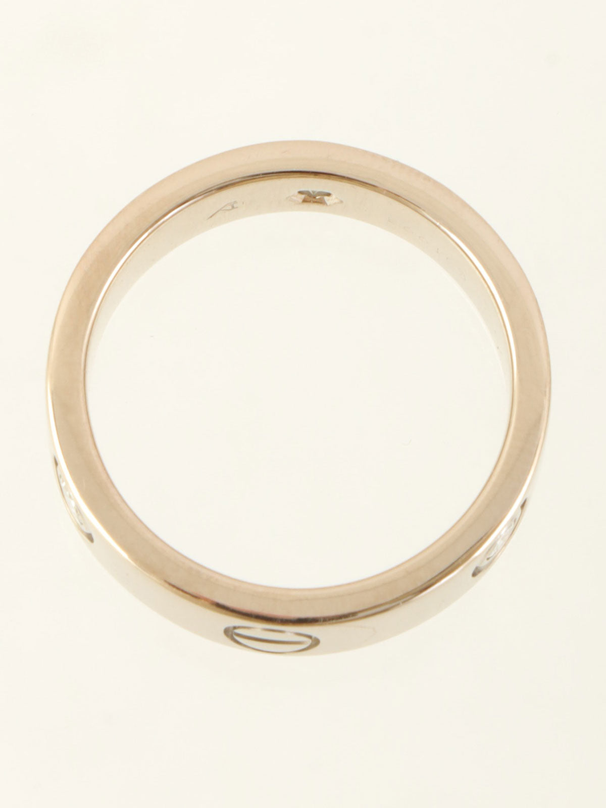 18K Diamond Love Ring Silver