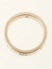 18K Diamond Love Ring Silver