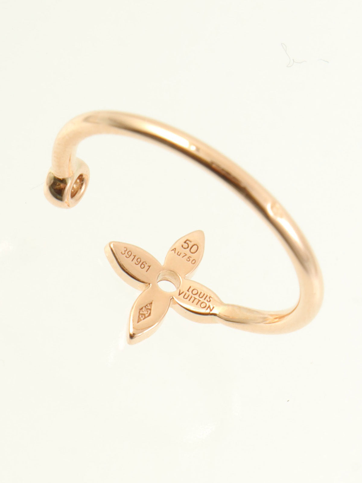 18Kダイヤモンドバーグモノグラムイディールリング ゴールド