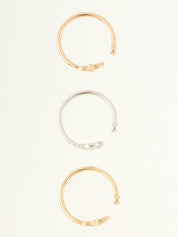 18Kダイヤモンドバーグモノグラムイディールリング ゴールド