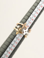 18Kダイヤモンドバーグモノグラムイディールリング ゴールド