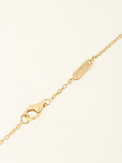 18Kラッキーアルハンブラパピヨンネックレス ゴールド/ブラウン