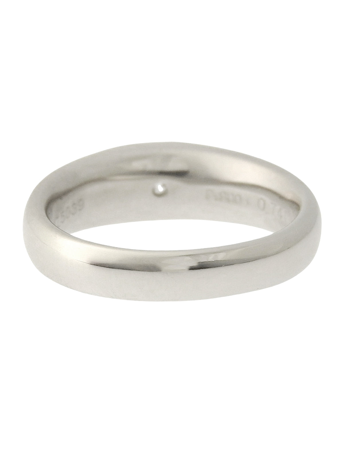 Platinum Diamond Ring #55 Silver