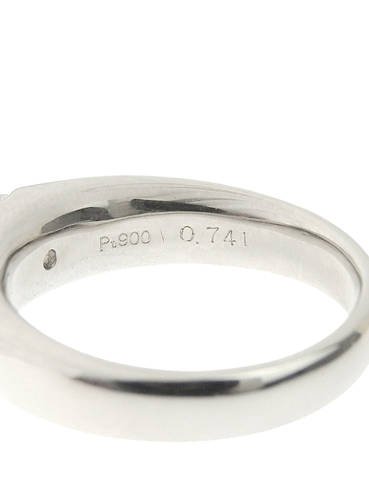 Platinum Diamond Ring #55 Silver