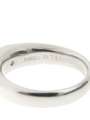 Platinum Diamond Ring #55 Silver