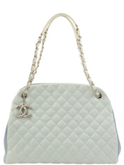 2013年出品，Matelasse Stitch Mademoiselle链条单肩包，浅蓝色