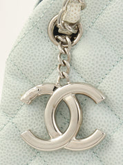 2013年出品，Matelasse Stitch Mademoiselle链条单肩包，浅蓝色