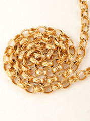 1992年頃製 ベルベットCCターンロックタッセルビジューチェーンバッグ ブラック