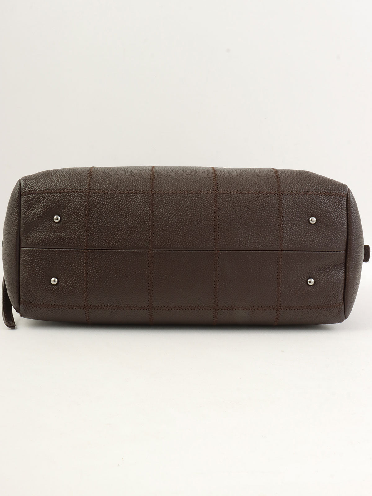 2004 Chocolate Bar Logo Plate Handbag, Brown