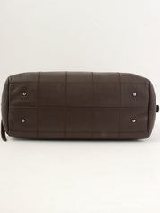2004 Chocolate Bar Logo Plate Handbag, Brown