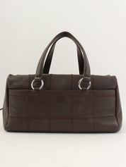 2004 Chocolate Bar Logo Plate Handbag, Brown