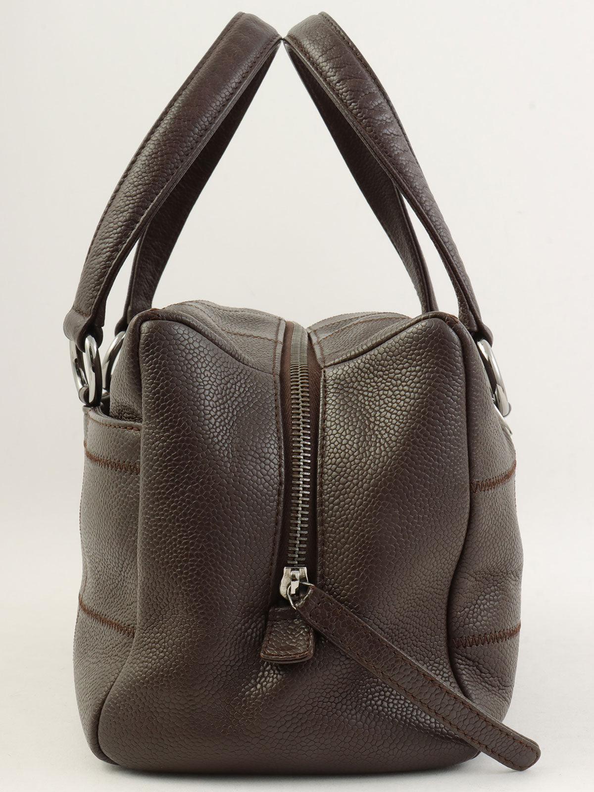2004 Chocolate Bar Logo Plate Handbag, Brown