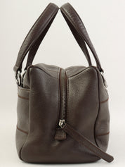 2004 Chocolate Bar Logo Plate Handbag, Brown
