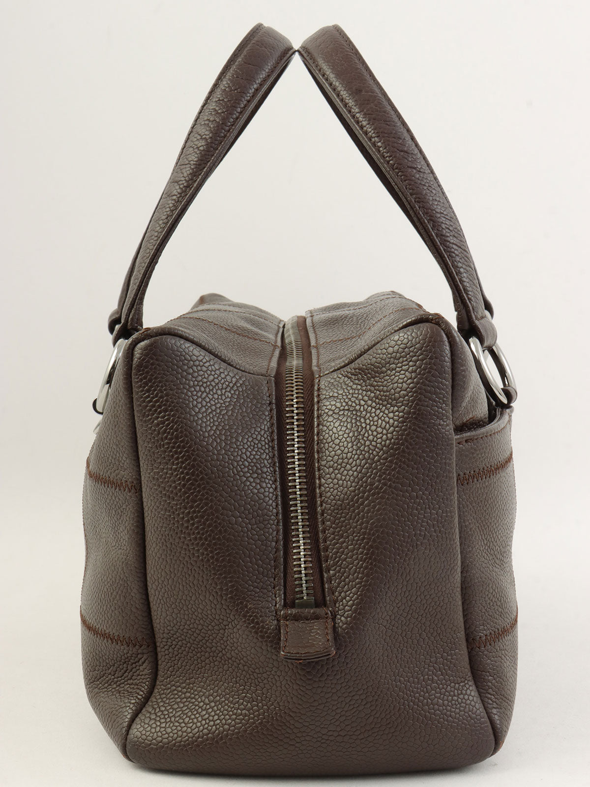 2004 Chocolate Bar Logo Plate Handbag, Brown