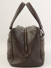 2004 Chocolate Bar Logo Plate Handbag, Brown