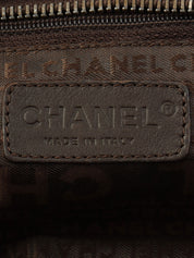 2004 Chocolate Bar Logo Plate Handbag, Brown