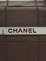 2004 Chocolate Bar Logo Plate Handbag, Brown