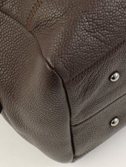 2004 Chocolate Bar Logo Plate Handbag, Brown