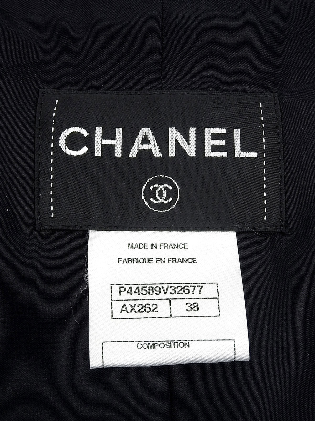 Navy Wool CC Mark Button Coat