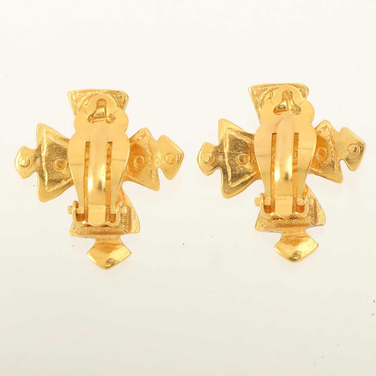 1994 CC Mark Cross Earrings Gold
