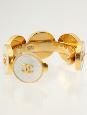 1995年製 ラウンド6CCマークバングル ゴールド/シェル