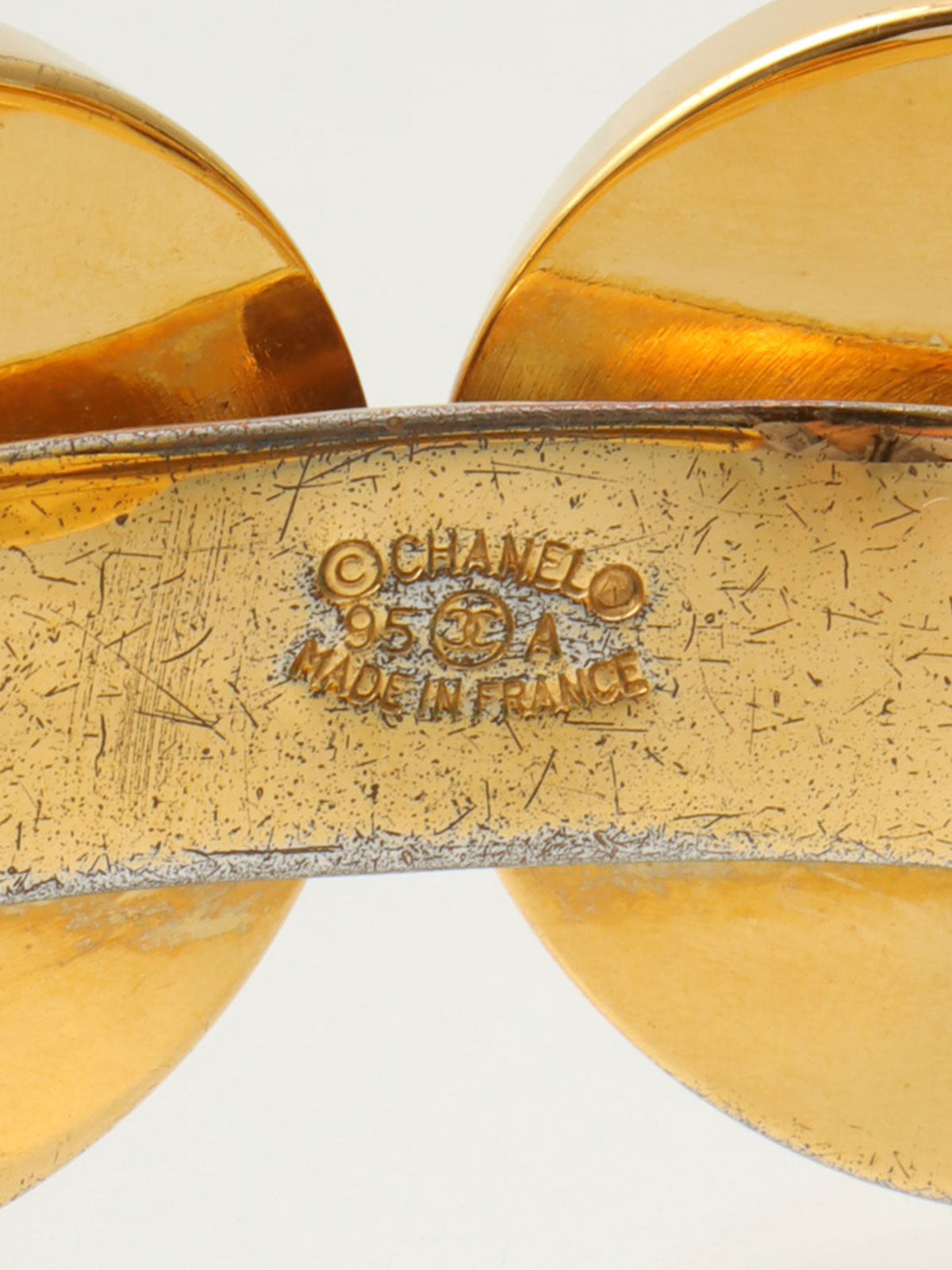 1995年製 ラウンド6CCマークバングル ゴールド/シェル