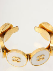 1995年製 ラウンド6CCマークバングル ゴールド/シェル