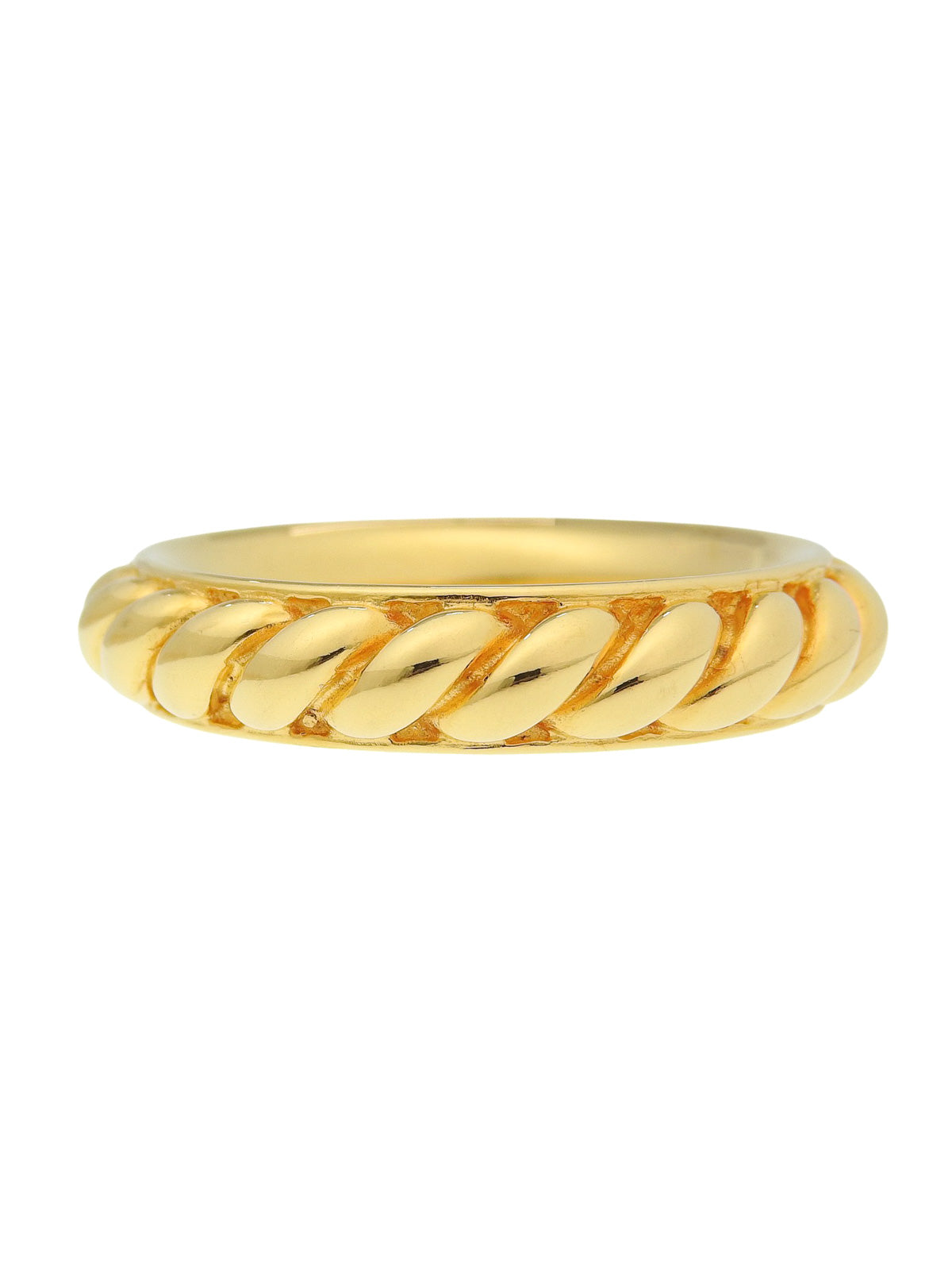 扭纹设计围巾戒指（金色）