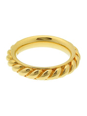 扭纹设计围巾戒指（金色）