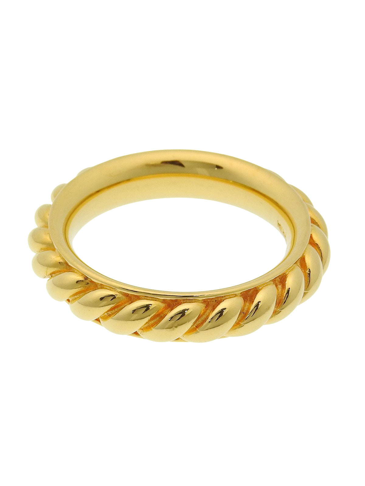 扭纹设计围巾戒指（金色）