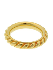 扭纹设计围巾戒指（金色）