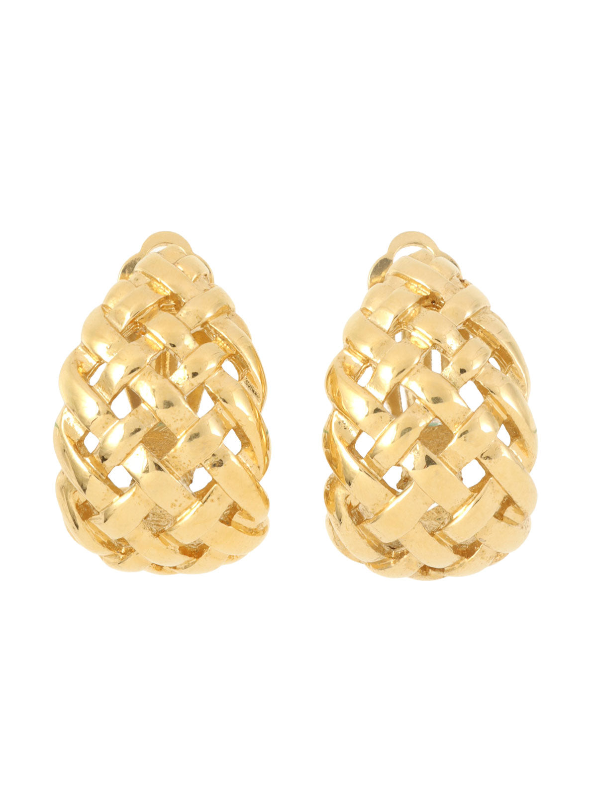 Bucket Motif Earrings Gold