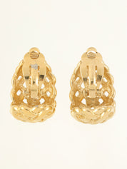 Bucket Motif Earrings Gold