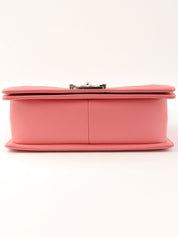 2016年頃製 シェブロンステッチボーイシャネルチェーンショルダーバッグ ピンク