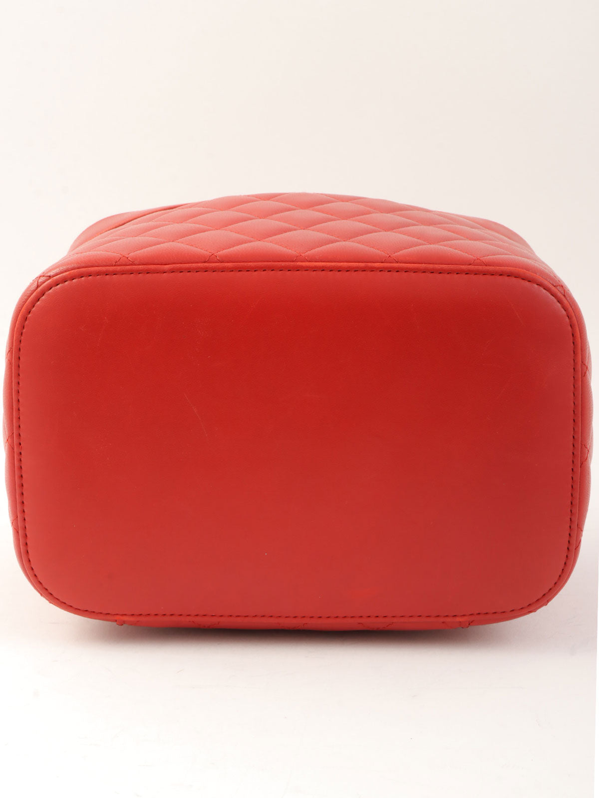 2016年頃製 CCマークプレートバニティバッグ レッド