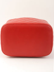 2016年頃製 CCマークプレートバニティバッグ レッド