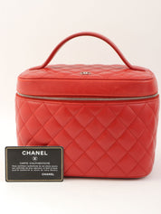 2016年頃製 CCマークプレートバニティバッグ レッド