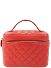 2016年頃製 CCマークプレートバニティバッグ レッド