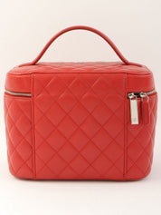 2016年頃製 CCマークプレートバニティバッグ レッド