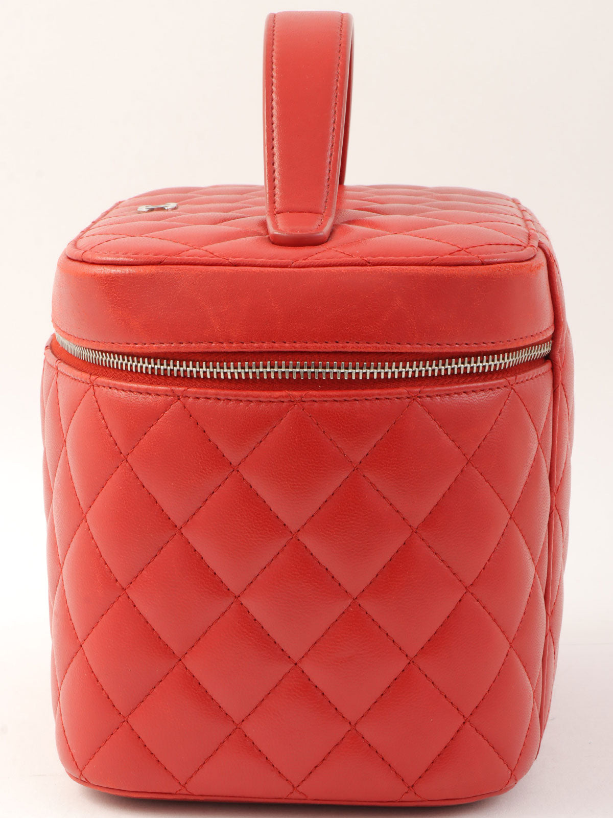 2016年頃製 CCマークプレートバニティバッグ レッド