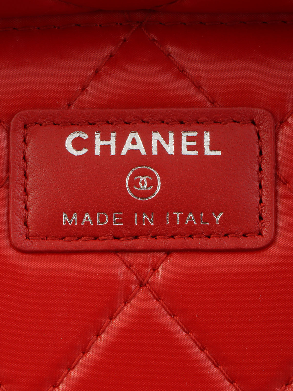 2016年頃製 CCマークプレートバニティバッグ レッド