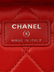 2016年頃製 CCマークプレートバニティバッグ レッド