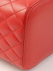 2016年頃製 CCマークプレートバニティバッグ レッド