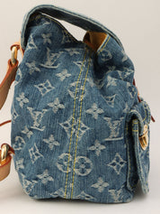 2006年製 デニムモノグラムサックアドPM ブルー