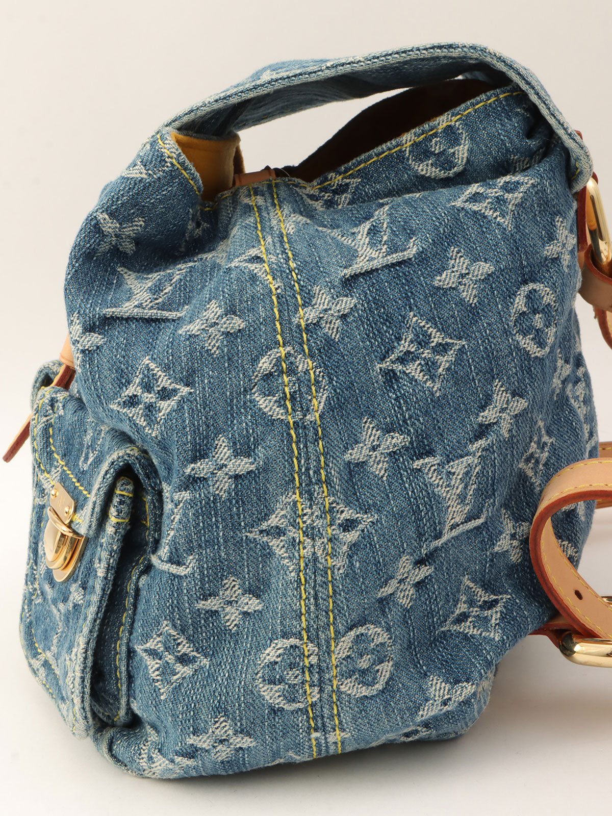 2006年製 デニムモノグラムサックアドPM ブルー