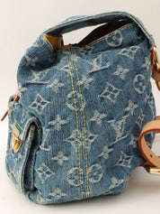 2006年製 デニムモノグラムサックアドPM ブルー