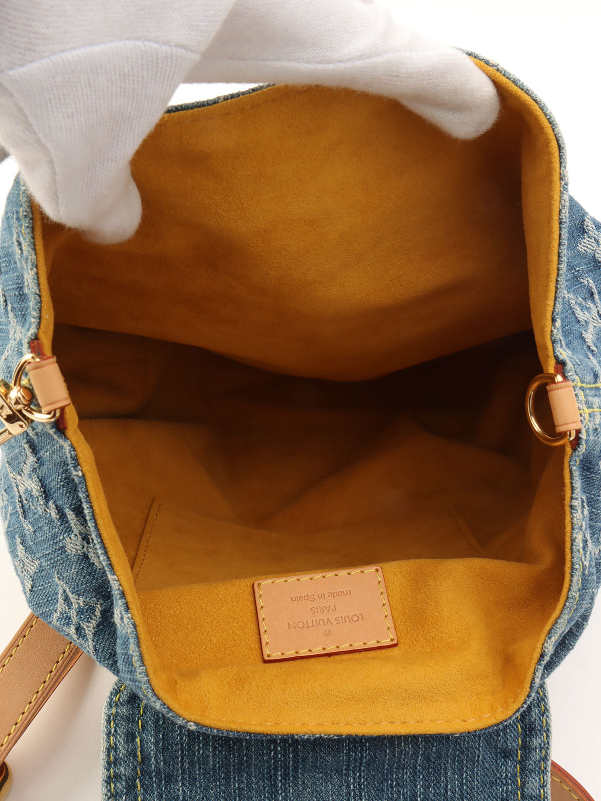 2006年製 デニムモノグラムサックアドPM ブルー